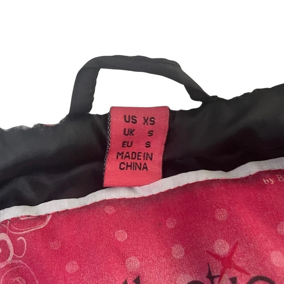 Bernardo Collection Fair Isle Winter Coat Jacket Womens XSmall Black Soft Shell - Picture 4 of 6